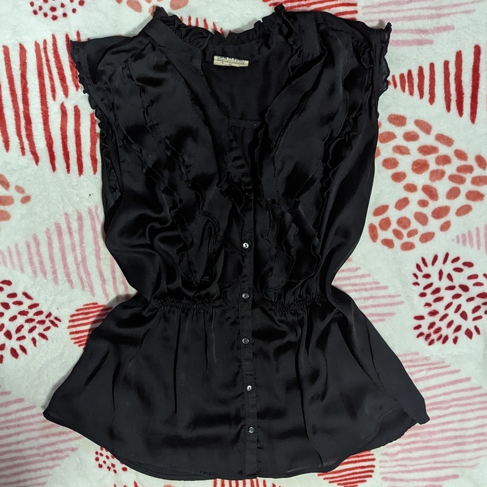 Converse All-Star Ruffled Blouse Size XL